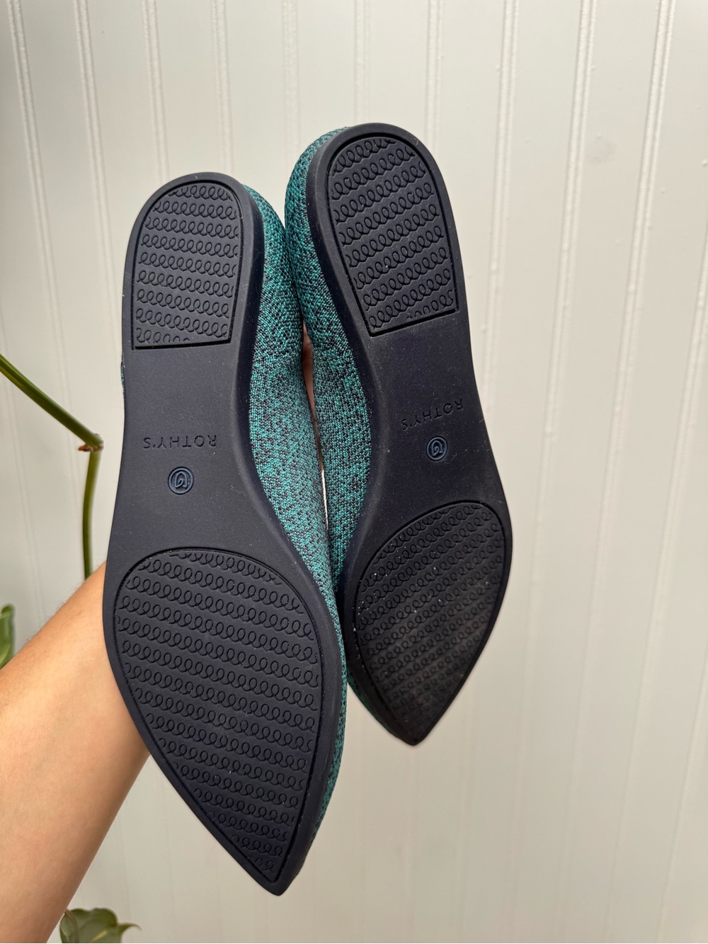Rothy's The Point Flat Spruce Python 9 - Picture 9 of 9